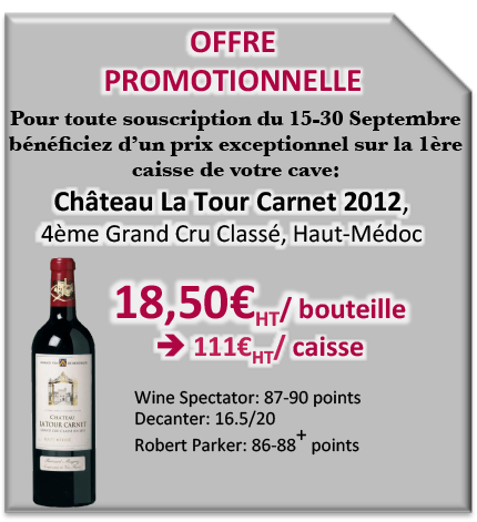 Offre Rentree La Tour Carnet 2012 - The Wine Cellar Club